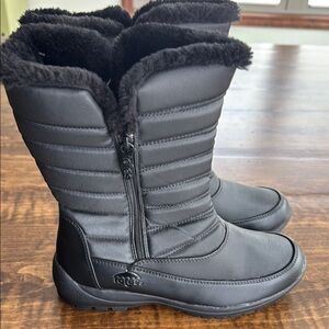 Totes Women's Jennifer Black Waterproof Winter Boots Size 8 Wide